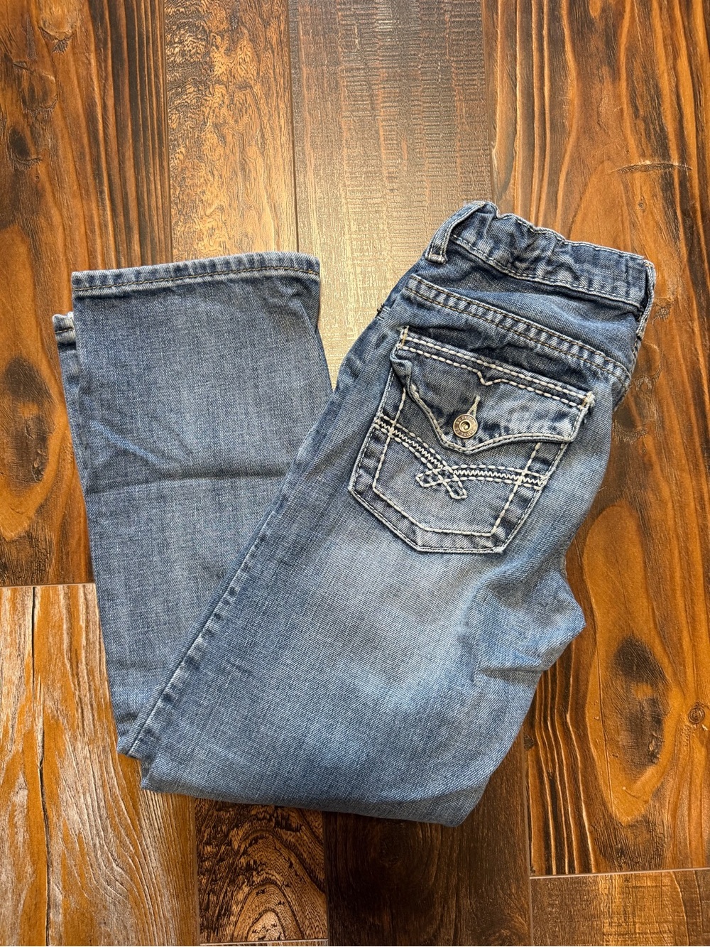 Route 66 Distressed Slim Straight Boys Jeans